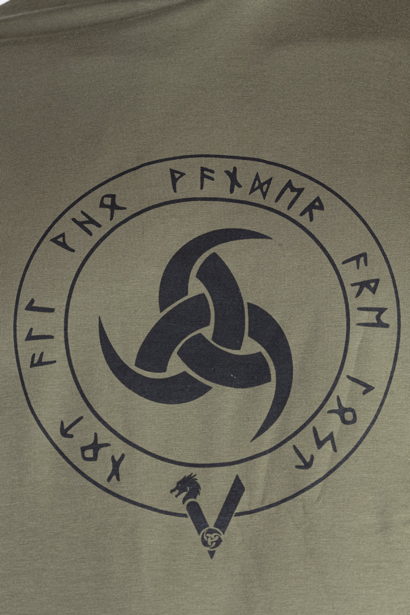 Odin horn organic cotton orange T-shirt