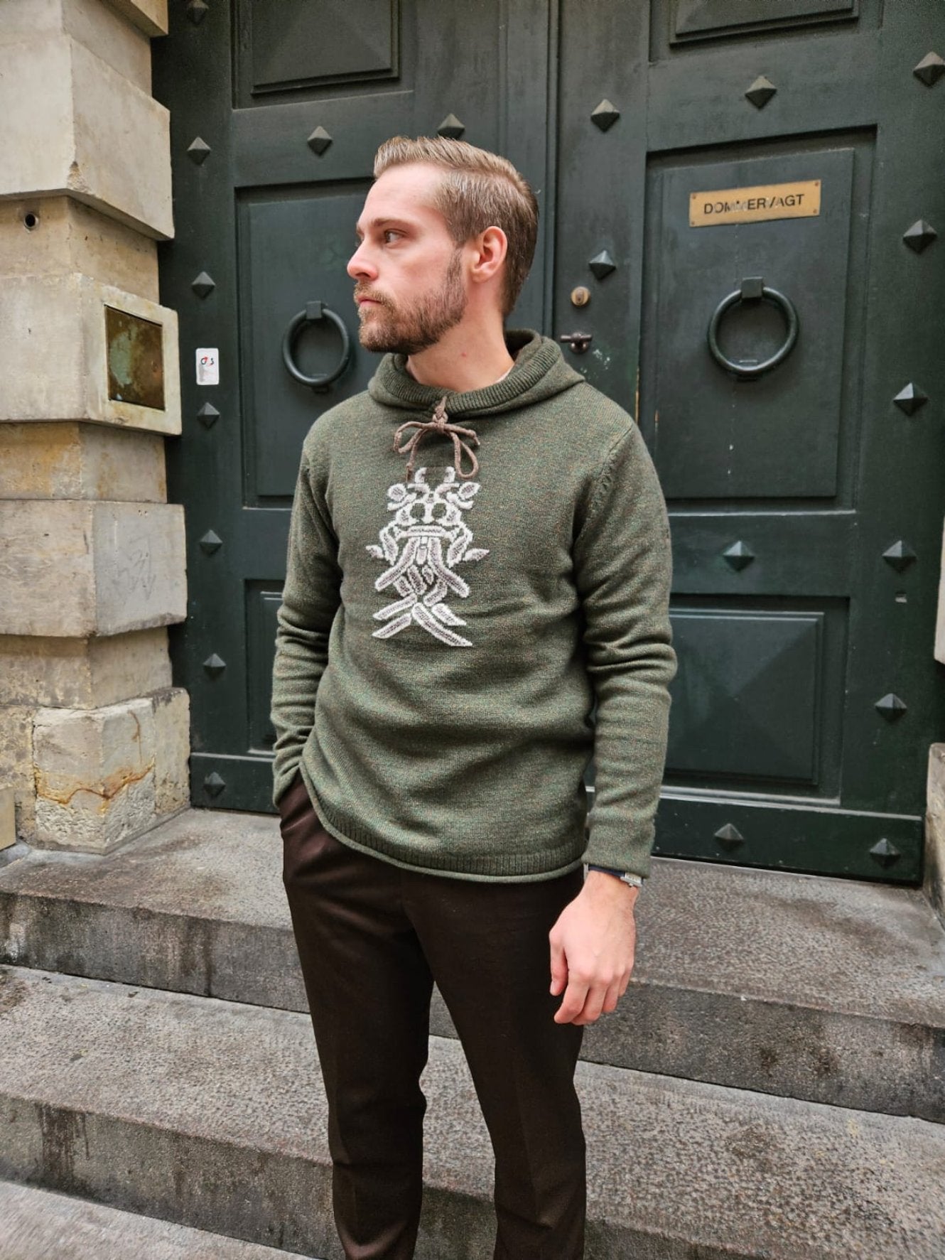 Odin mask hoodie
