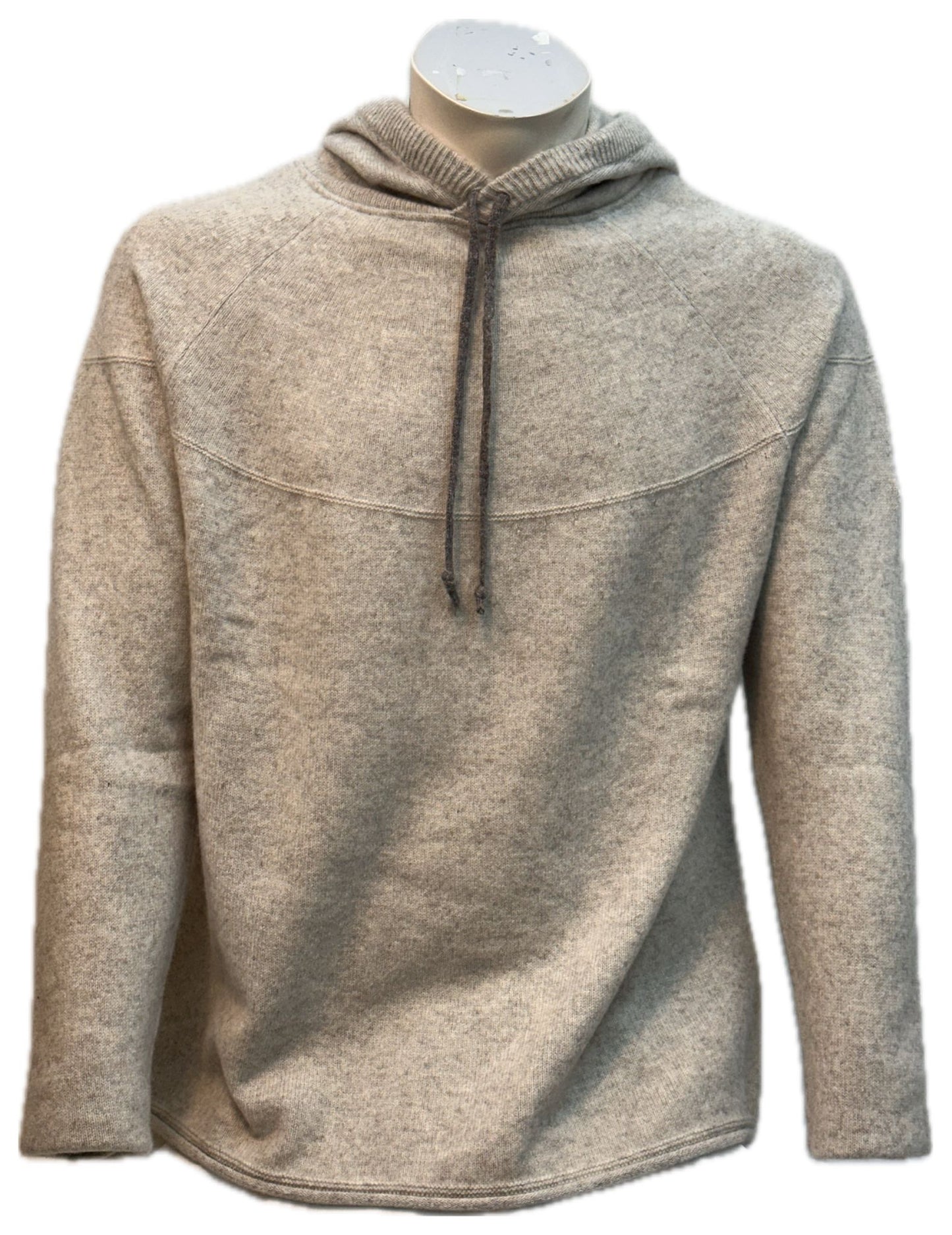 Curved yoke hoodie