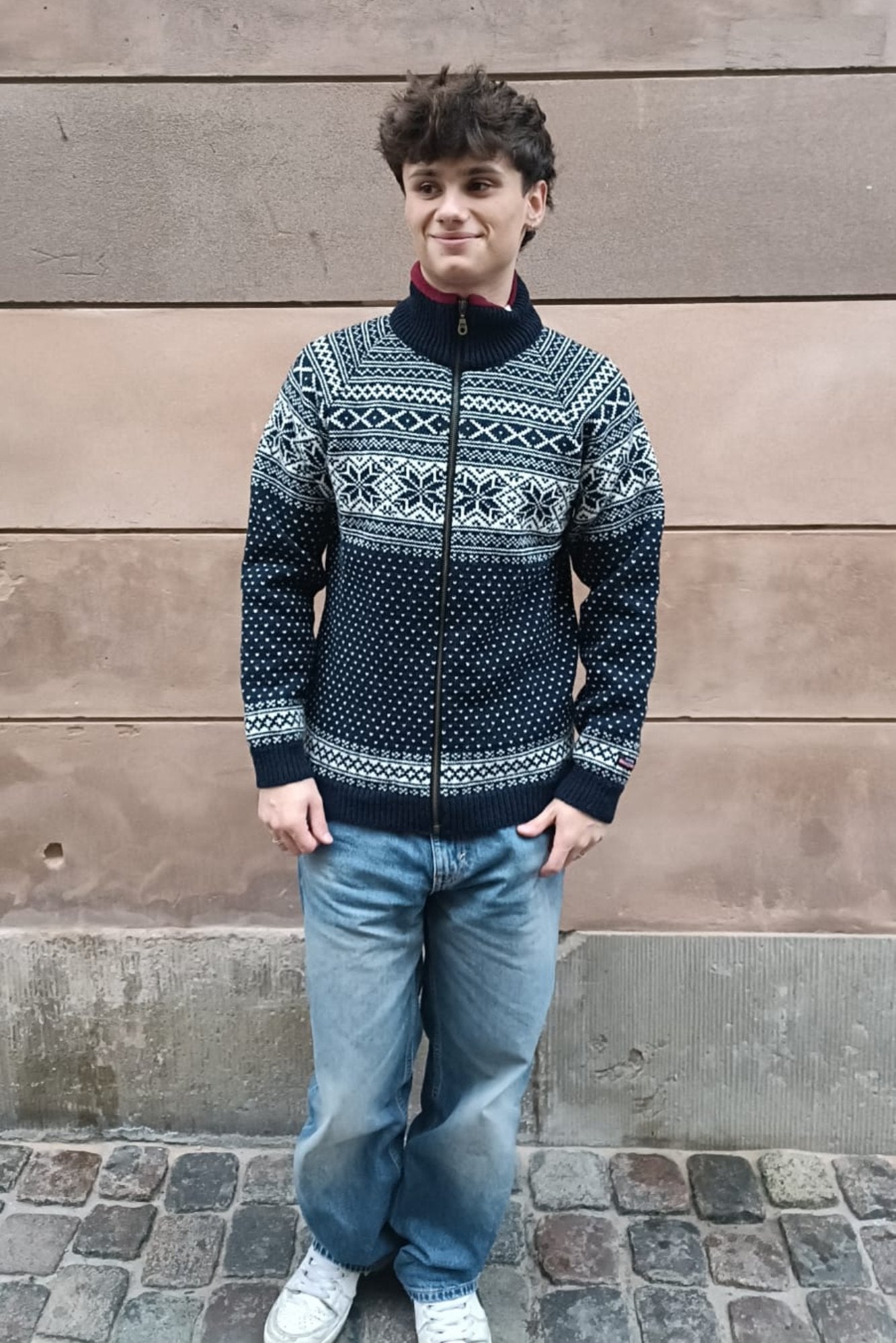 Cardigan m/fleece-123FC-76