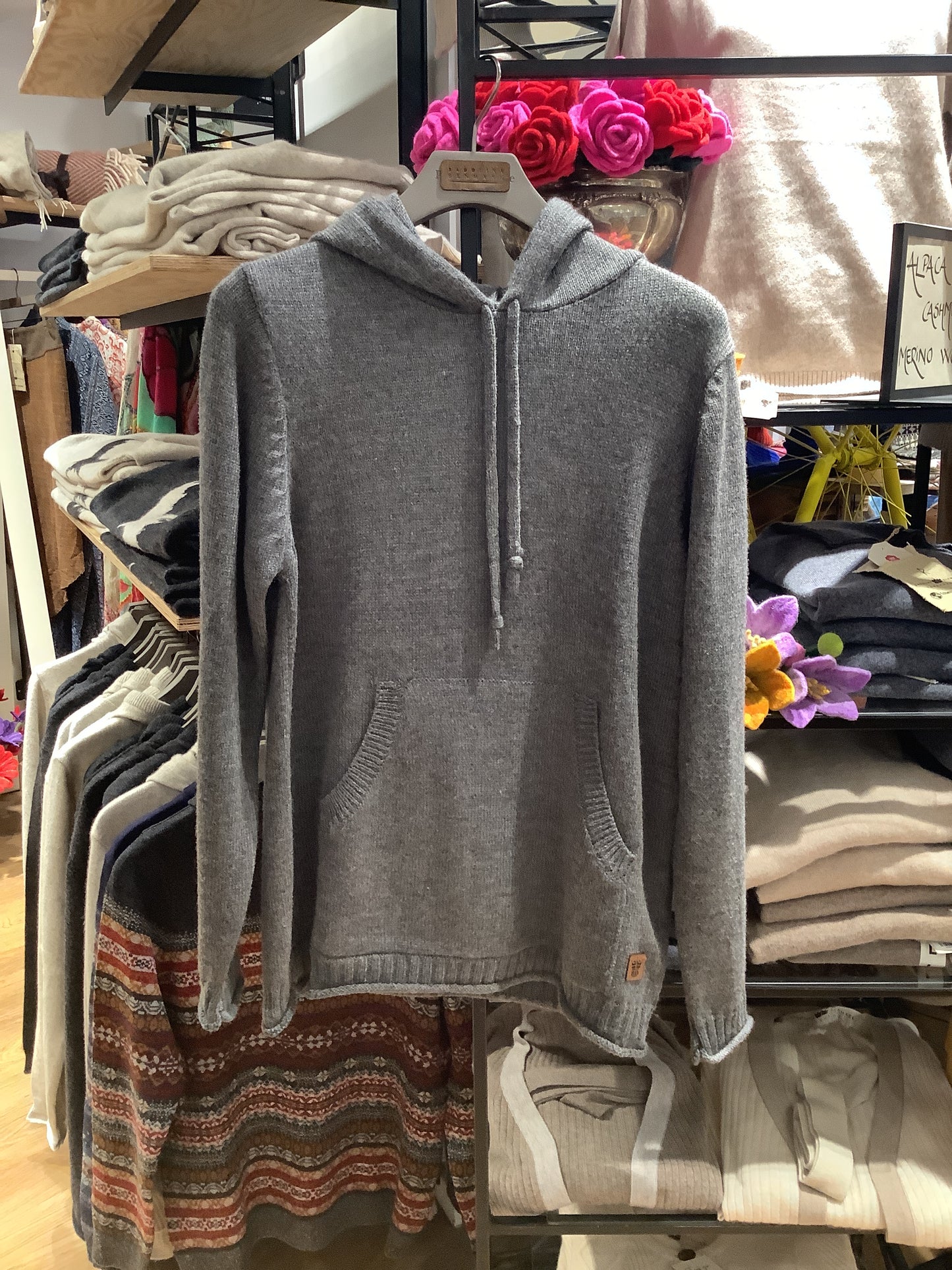 Round Neck Heavy Hoodie with pocket