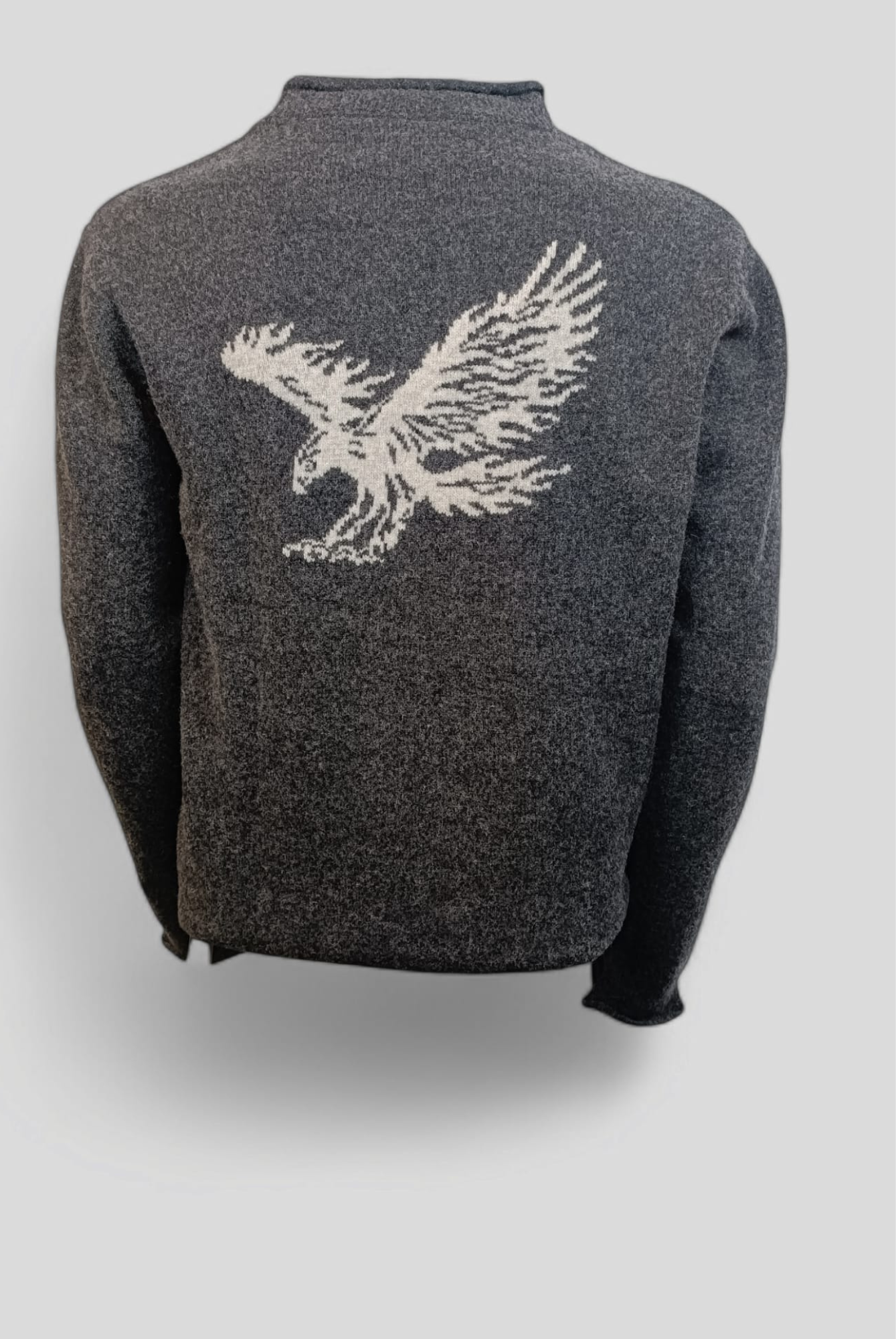 Eagle pullover-Artistic Tattoo-Anthracite-Grey-Eagle at the back