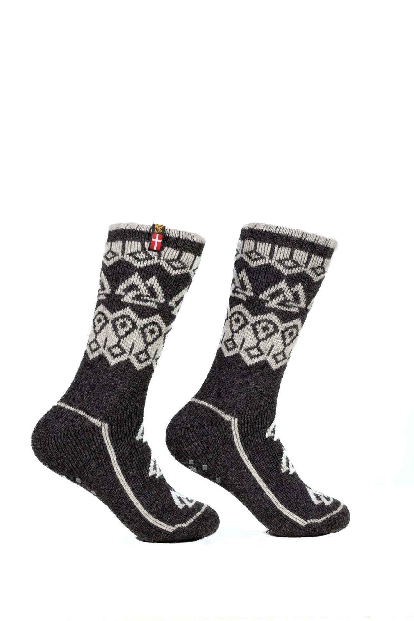 Valhalla with text, Anti-Slip Viking Socks