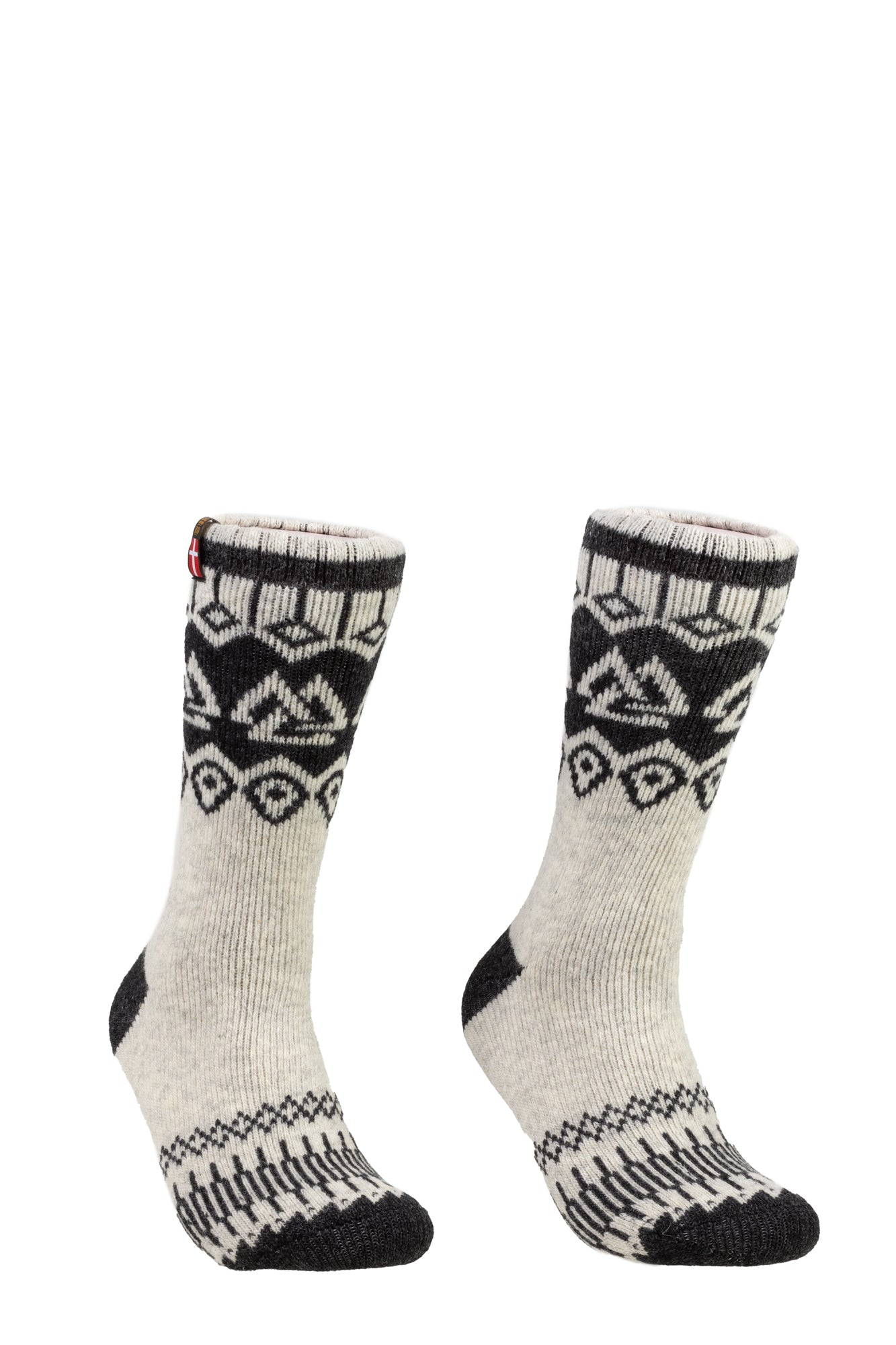 Valhalla with pattern, 80% Thick Wool Socks