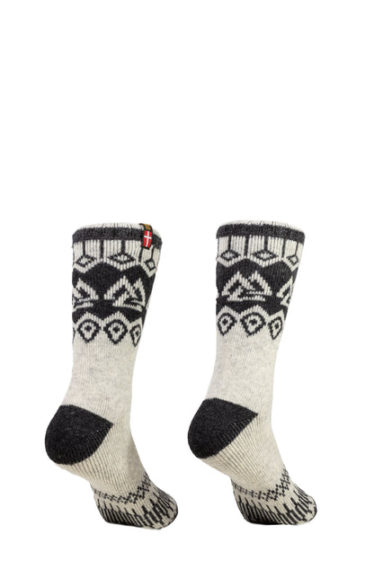 Valhalla with pattern, 80% Thick Wool Socks