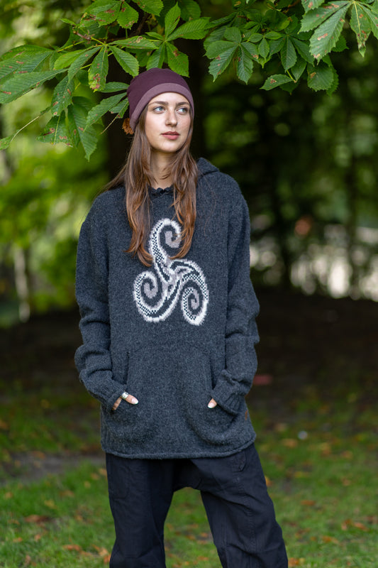 Freya hoodie-viking-anthracite grey-unisex