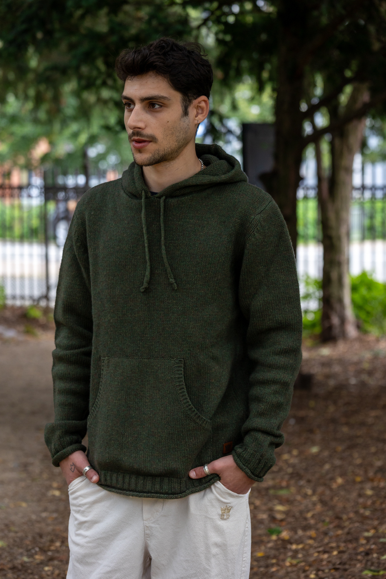 Round Neck Heavy Hoodie with pocket